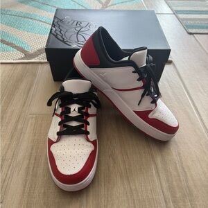 Jordan Men's Black, Red, and White Sneakers